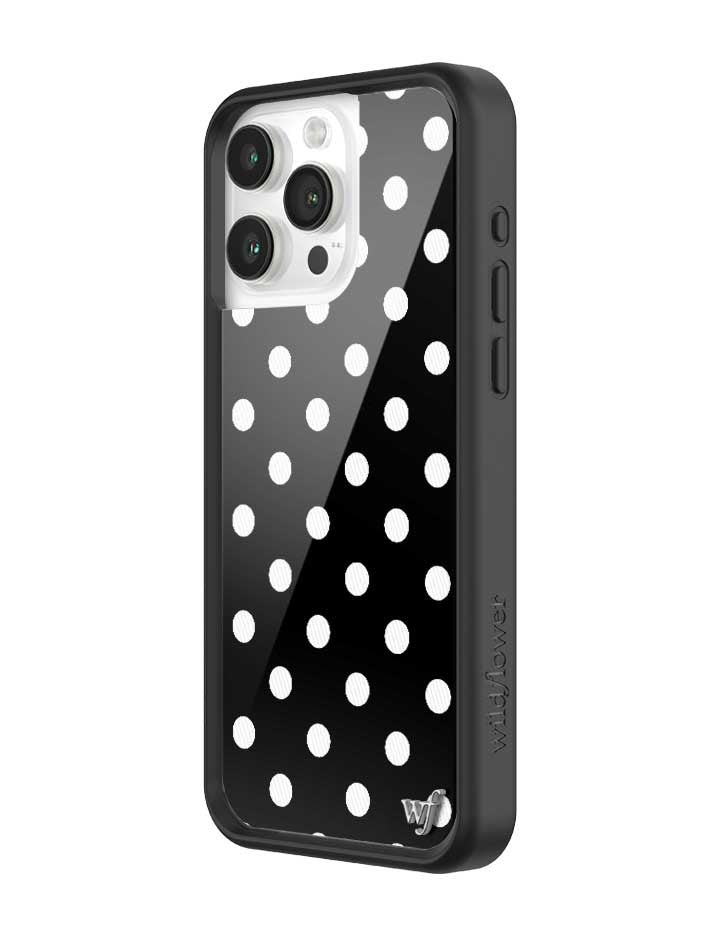 Polka Dot | Black and White iPhone Case iPhone Case Wildflower Cases