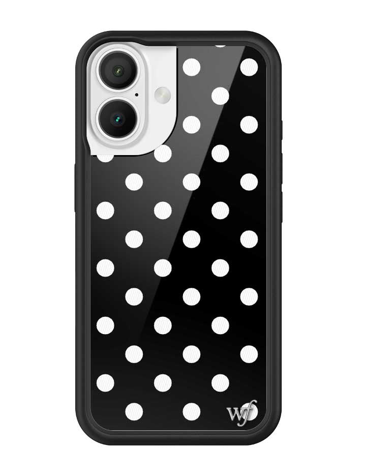 Polka Dot | Black and White iPhone Case iPhone 16 iPhone Case Wildflower Cases