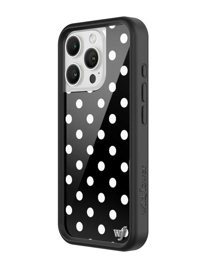 Polka Dot | Black and White iPhone Case iPhone Case Wildflower Cases