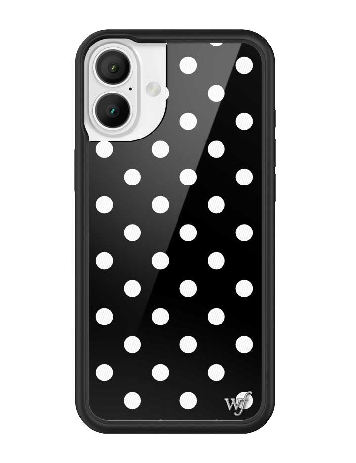 Polka Dot | Black and White iPhone Case iPhone 16 Plus iPhone Case Wildflower Cases