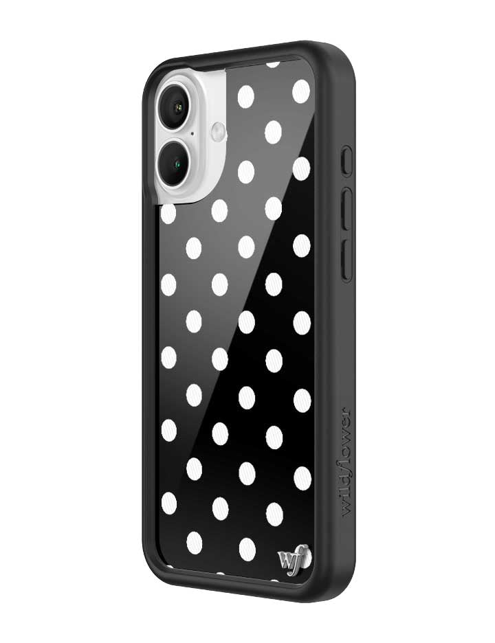Polka Dot | Black and White iPhone Case iPhone Case Wildflower Cases