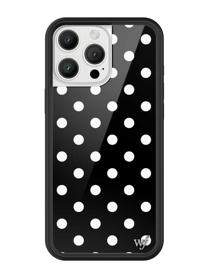 Polka Dot | Black and White iPhone Case iPhone 16 Pro Max iPhone Case Wildflower Cases