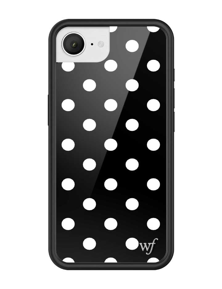 Polka Dot | Black and White iPhone Case iPhone 16e iPhone Case Wildflower Cases