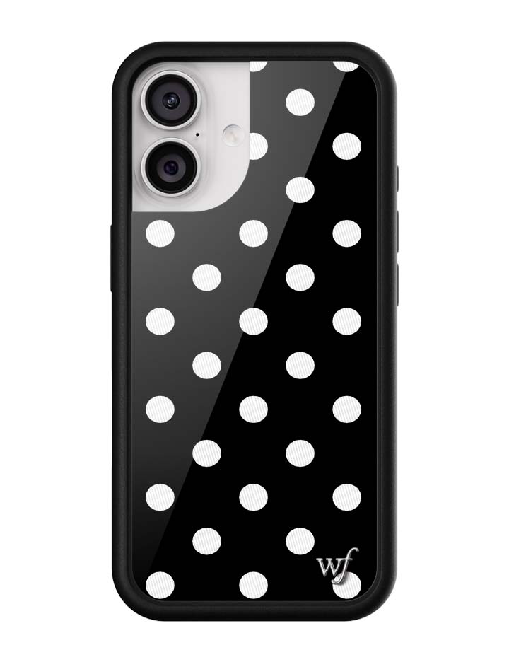 Polka Dot | Black and White iPhone Case iPhone 17 iPhone Case Wildflower Cases