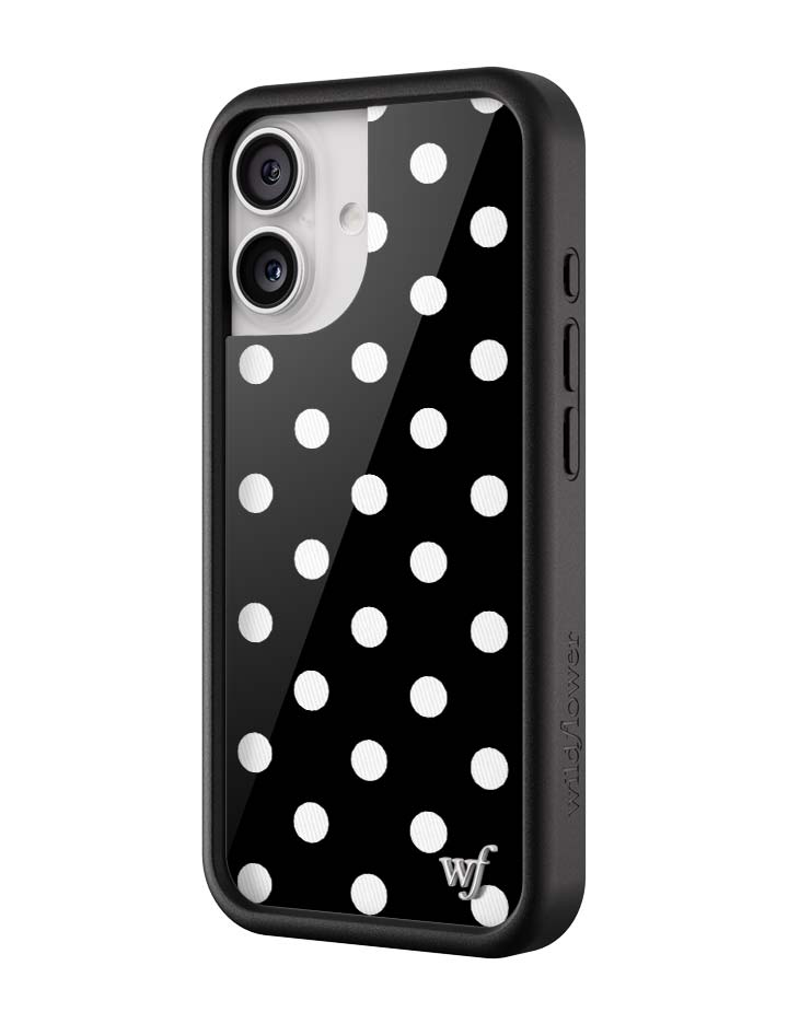 Polka Dot | Black and White iPhone Case iPhone Case Wildflower Cases