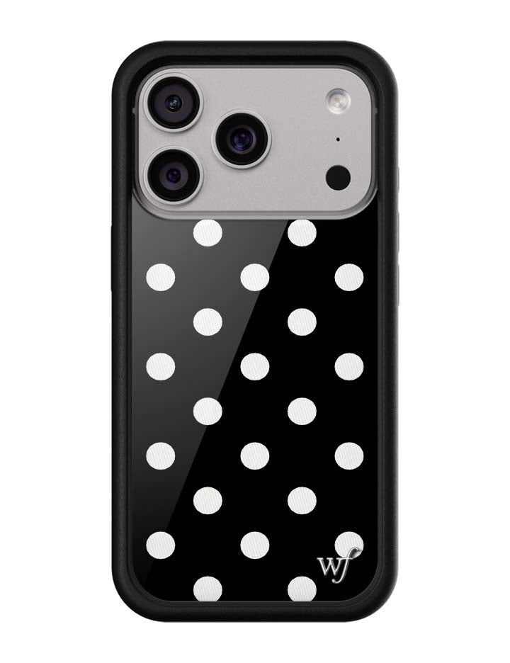 Polka Dot | Black and White iPhone Case iPhone 17 Pro iPhone Case Wildflower Cases