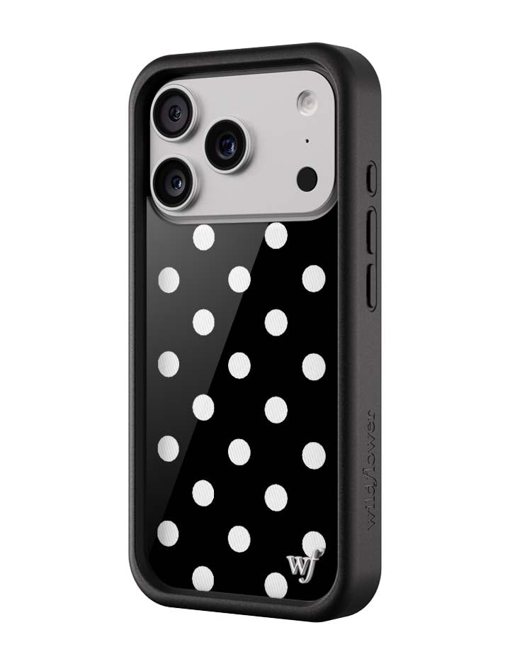 Polka Dot | Black and White iPhone Case iPhone Case Wildflower Cases