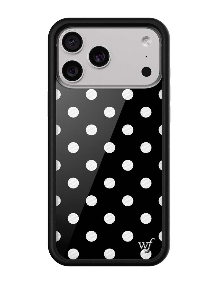 Polka Dot | Black and White iPhone Case iPhone 17 Pro Max iPhone Case Wildflower Cases