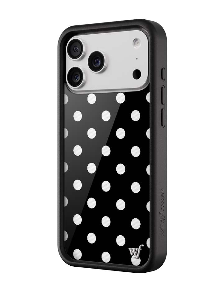 Polka Dot | Black and White iPhone Case iPhone Case Wildflower Cases
