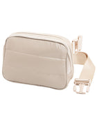 Glossy Puffer Rectangle Sling Bag Fanny Bag Belt Bag