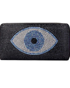 Bling Evil Eye Zipper Wallet