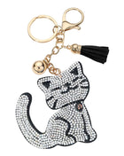 Bling Cat Tassel Bag Charm