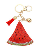 Bling Studded Watermelon Tassel Bag Charm