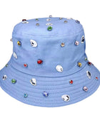 Stone Embellished Bucket Hat