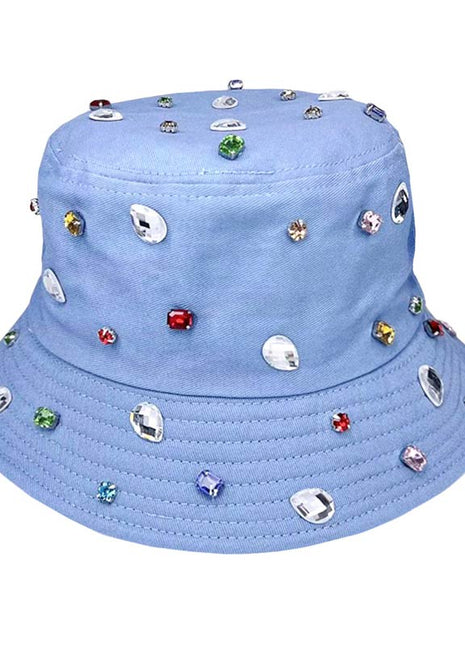 Stone Embellished Bucket Hat