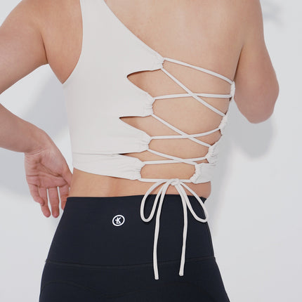 I Am Wise Tie up Bra in Ivory