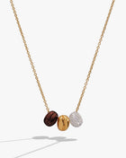 Coffee Bean 'Happiness, Wealth, Health' Engraved Pendant Necklace
