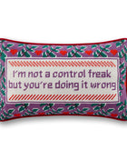 Control Freak Needlepoint Pillow
