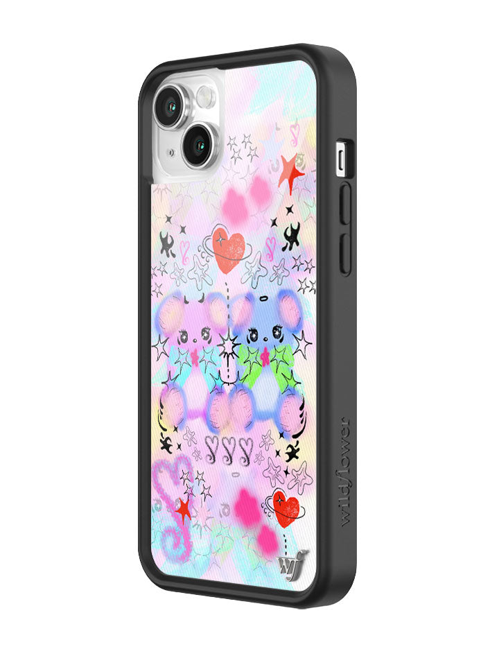 Cotton Candy Teddies iPhone Case by Wildflower iPhone Case Wildflower Cases