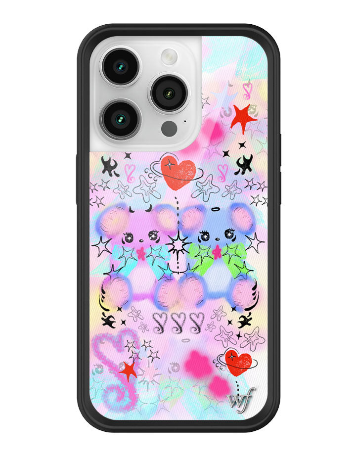 Cotton Candy Teddies iPhone Case by Wildflower iPhone 14 Pro iPhone Case Wildflower Cases