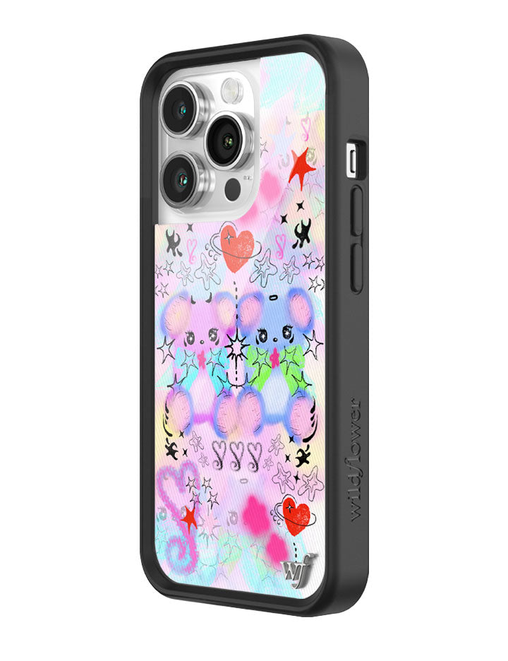 Cotton Candy Teddies iPhone Case by Wildflower iPhone Case Wildflower Cases
