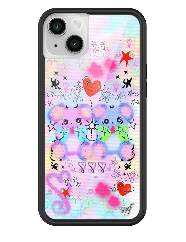 Cotton Candy Teddies iPhone Case by Wildflower iPhone 14 Plus iPhone Case Wildflower Cases