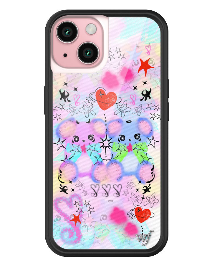 Cotton Candy Teddies iPhone Case by Wildflower iPhone 15 iPhone Case Wildflower Cases