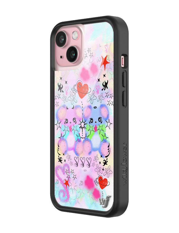 Cotton Candy Teddies iPhone Case by Wildflower iPhone Case Wildflower Cases