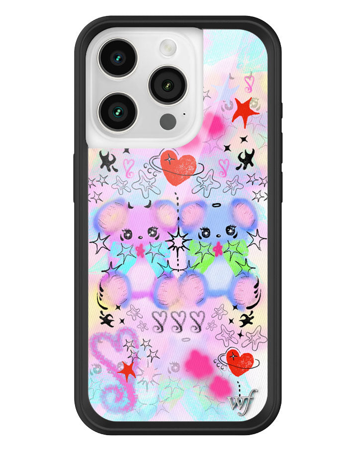 Cotton Candy Teddies iPhone Case by Wildflower iPhone 15 Pro iPhone Case Wildflower Cases