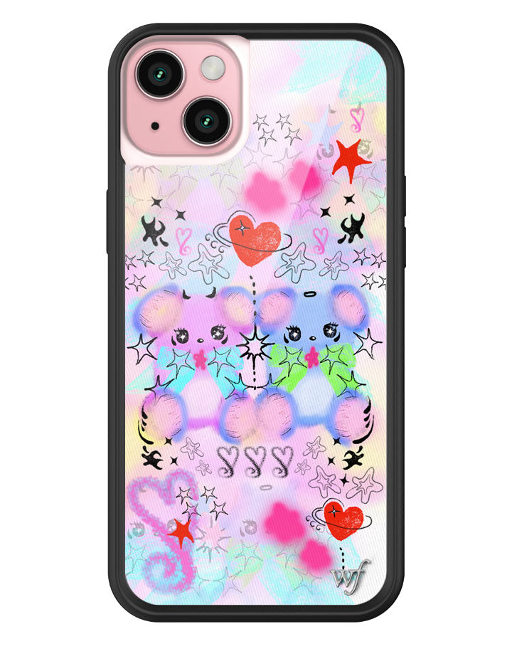 Cotton Candy Teddies iPhone Case by Wildflower iPhone 15 Plus iPhone Case Wildflower Cases