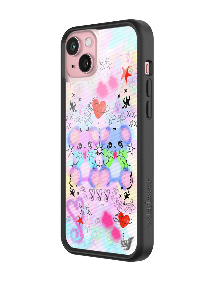 Cotton Candy Teddies iPhone Case by Wildflower iPhone Case Wildflower Cases