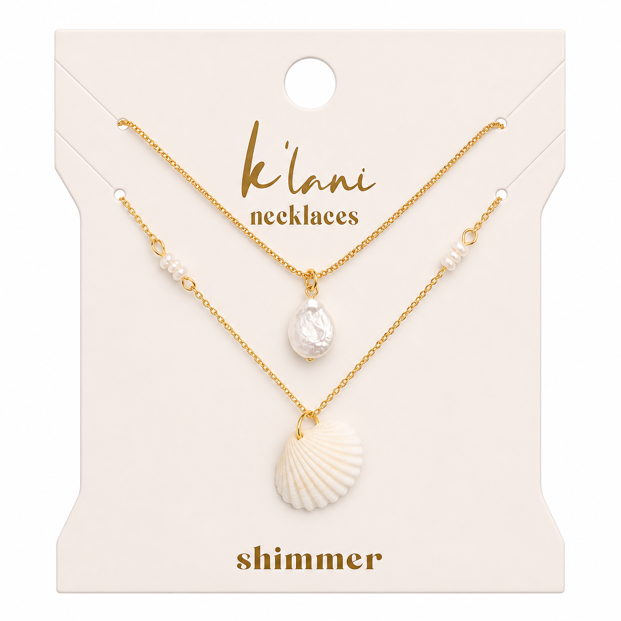 Shimmer Necklace Set - New