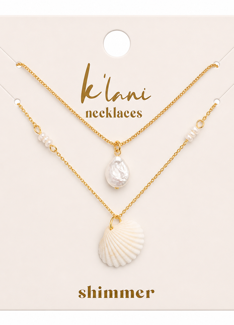 Shimmer Necklace Set - New