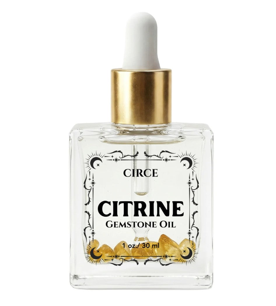 Citrine Infused Hydrating Body Oil – For Abundance & Luck | 3.4 oz