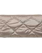 Shiny Faux Leather Padded Wallet with Wristlet