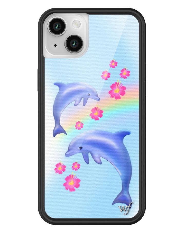 Dolphin Love iPhone Case iPhone 14 Plus iPhone Case Wildflower Cases