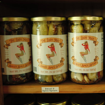 The Lady May Sweet & Spicy Pickle Spears - Small Batch Jalapeño Dill Pickles