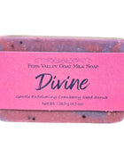 Natural Goat Milk Soap | Exfoliating Cranberry-Seed Scrub | Divine - Musky Floral Scent