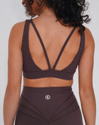 I am Beautifully Radiant Quick Dry Coffee Sports Bra