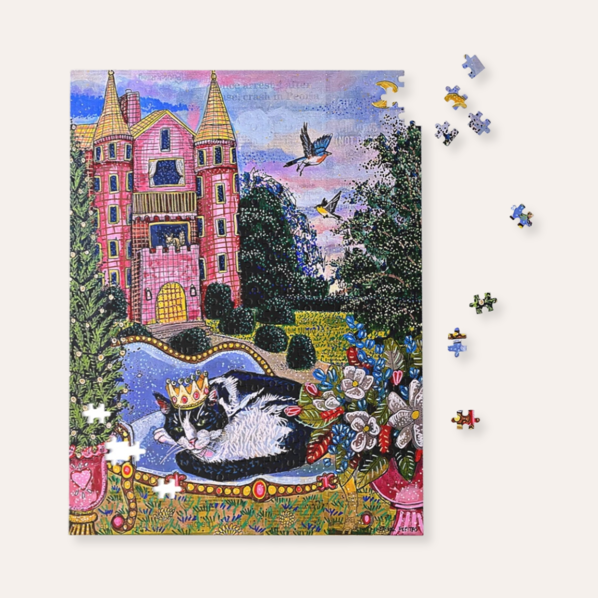 Princess Kitty Fine Art Puzzle