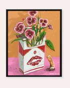 Dirt Bouquet Framed Fine Art Canvas Print
