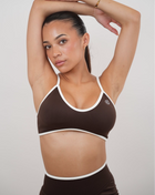 Passion is Power Brown Sports Bra Sports Bras KIMITH BRAND