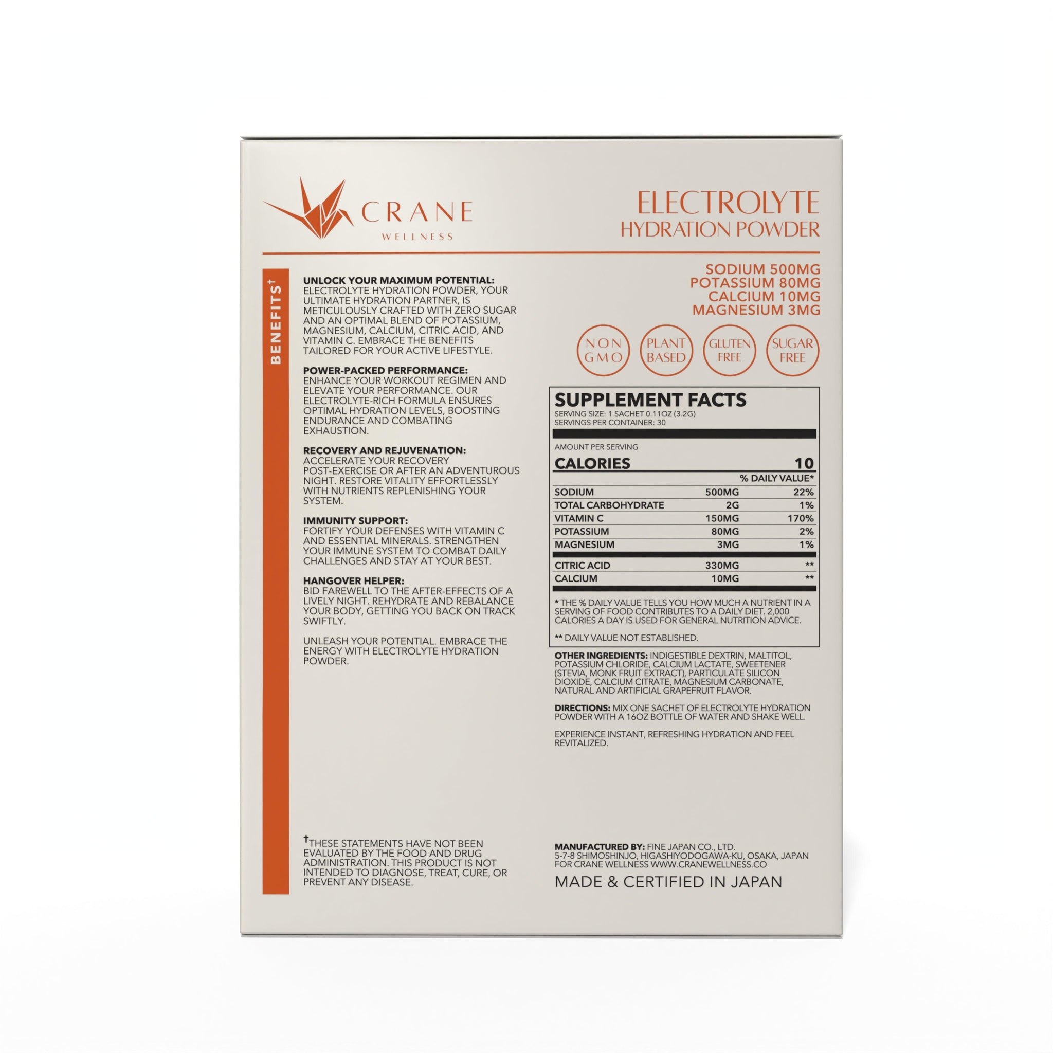 Electrolyte Hydration Powder (30 pack)