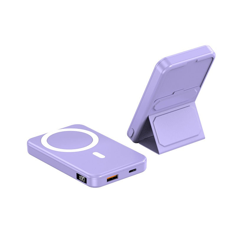 Fast Charging Portable 10000mah Wireless Magnetic Power Bank with mini Stand 22.5W A27-1 bracket 22.5W purple 10, V.I.P Digital Presence