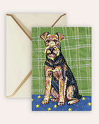 Airedale Dog Fine Art Greeting Card