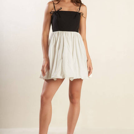 Patio Sunsets Combination Mini Dress