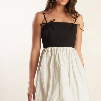 Patio Sunsets Combination Mini Dress