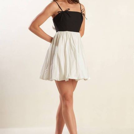 Patio Sunsets Combination Mini Dress