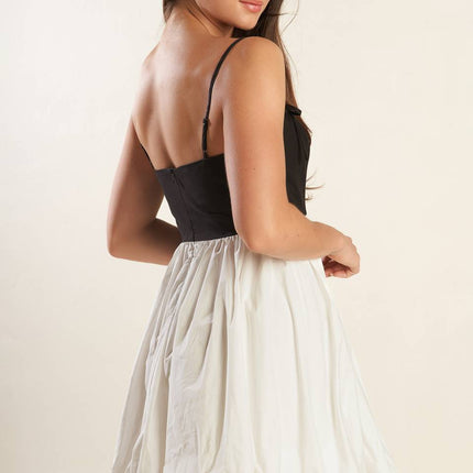 Patio Sunsets Combination Mini Dress