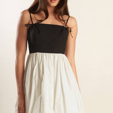 Patio Sunsets Combination Mini Dress